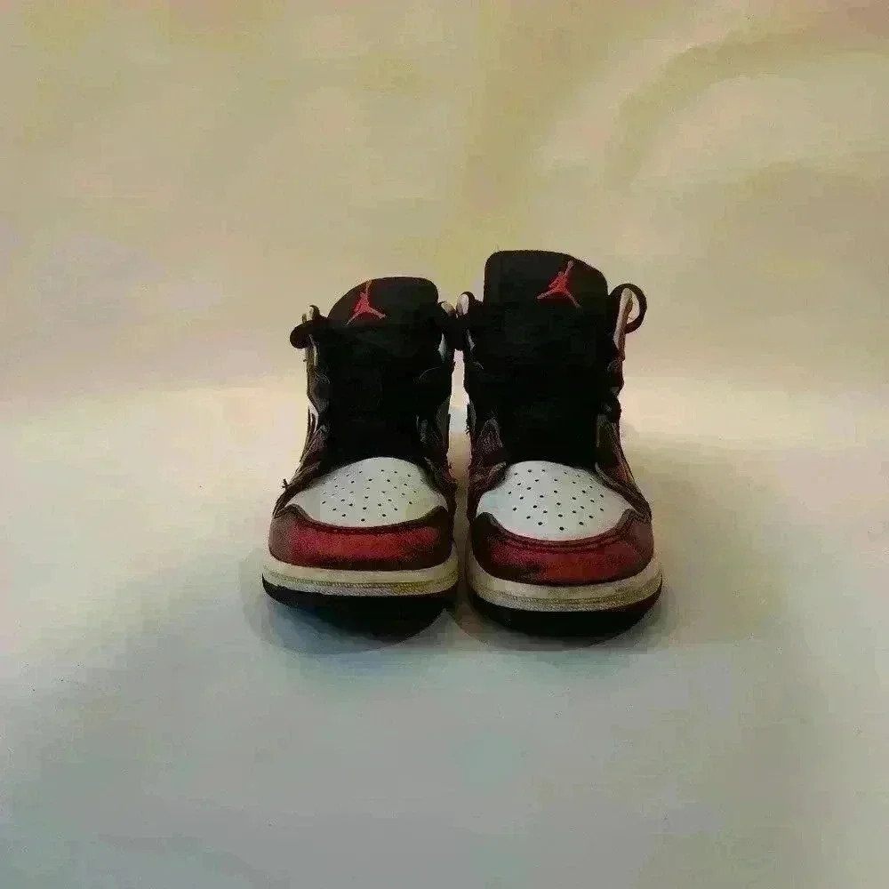 JORDAN 1 MID SE (TD) "WEAR AWAY CHICAGO" US 9 C red black - Picture 2 of 7